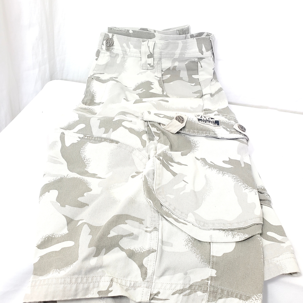 Armani Exchange Light Gray Cargo Shorts